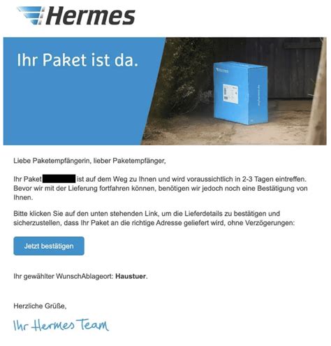 hermes phishing-mail melden|hermes email security advice.